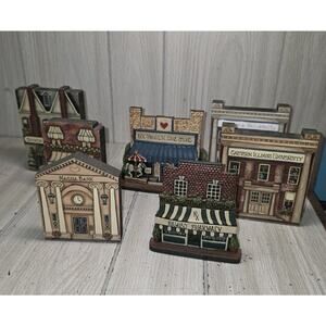Vtg Brandywine Woodcrafts Buildings Eastern Illinois University Etc Set Of 7